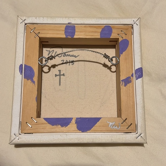 Nola heart canvas painting - Picture 2 of 2